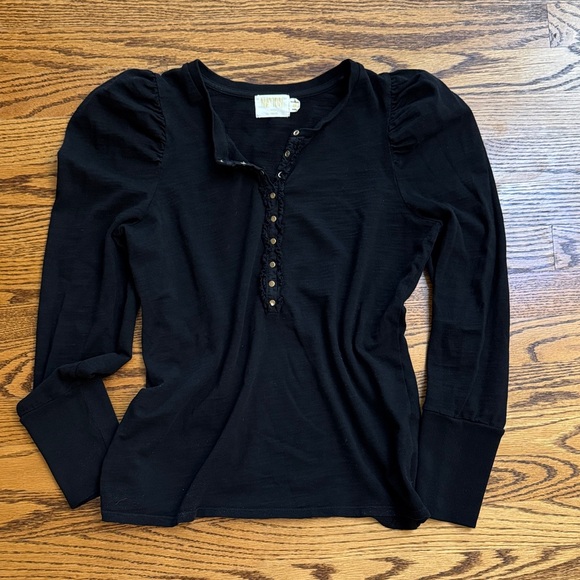 NationLTD Black Long Sleeve Top - Picture 1 of 5